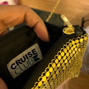 Clutch black and Gold bag